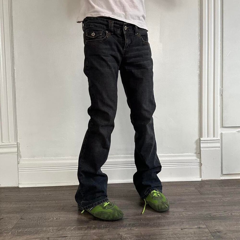 Vintage Indigo Y2K 2000 Low Rise Bootcut Flare Rockstar Jean